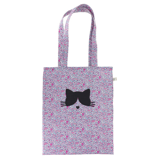 Kit Couture DIY Tote Bag Enfant “Chat” – Sac Liberty Personnalisé à Coudre Com'1 Idée