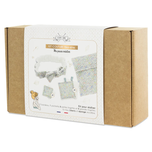 Kit Couture Bien-Être “Liberty Katie & Millie” – Bandeau & Lingettes Lavables DIY Com'1 Idée