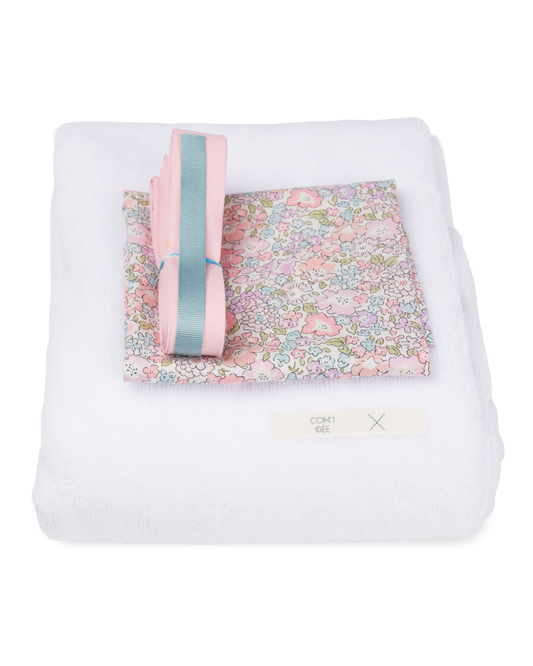 Kit couture cape de bain bébé Zélie – Cape Ourson naissance 0-12 mois Com'1 Idée