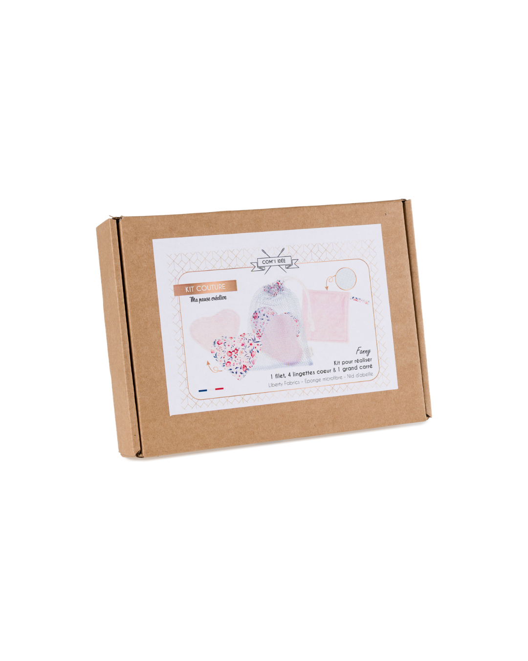 Kit couture lingettes lavables Fanny – Liberty Fabrics & zéro déchet Com'1 Idée