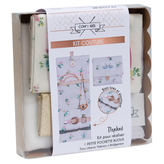 Kit couture pochette bijoux Daphné – Édition Bridgerton Liberty Fabrics Com'1 Idée