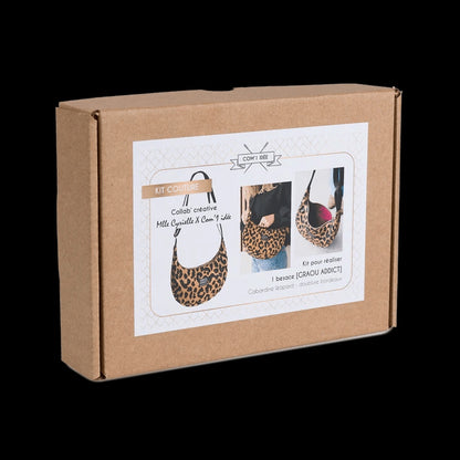 Kit Couture Sac Besace Léopard “Graou Addict” – Édition Exclusive Mlle Cyrielle x Com’1 Idée Com'1 Idée