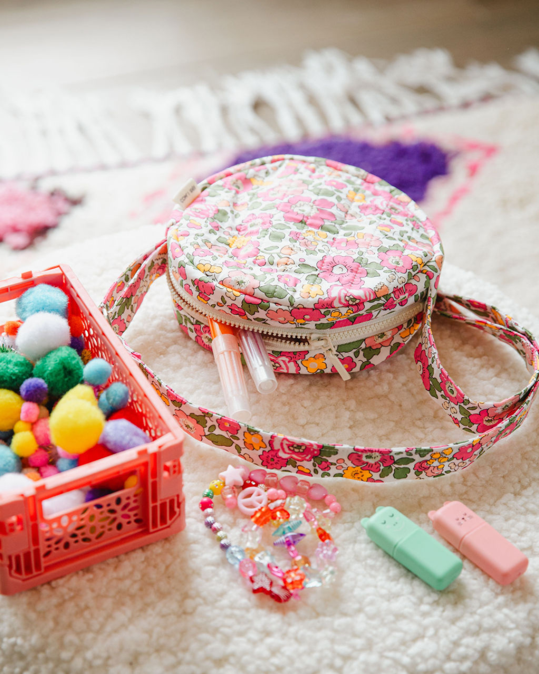 Kit Couture Sac Rond Enfant Maya Liberty – DIY Couture Enfant | Joy Cadeaux Com'1 Idée