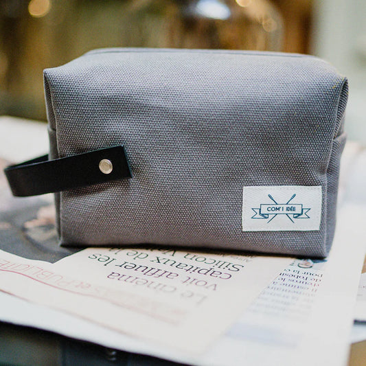 Kit Couture Trousse de Toilette “Scott” – Trousse Vintage en Toile & Vichy DIY Com'1 Idée