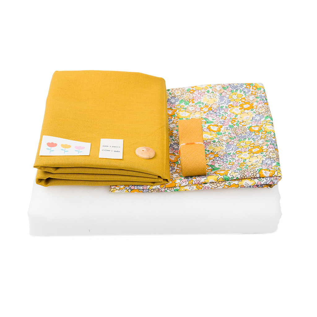 Kit couture gilet berger fille Apolline – Gilet sans manches Liberty enfan Com'1 Idée