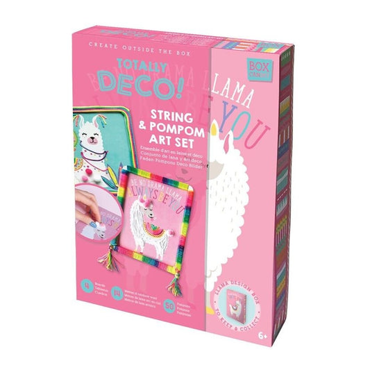 kit creatif laine pompons enfant box candiy lama diy