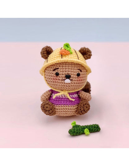 Kit Crochet Amigurumi Castor – Minigurumi DIY Graine Créative GRAINE CREATIVE