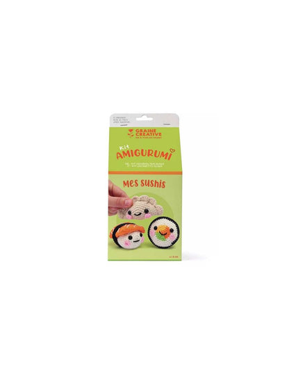 Kit Amigurumi Mes Sushis – Coffret Crochet Kawaii Graine Créative GRAINE CREATIVE