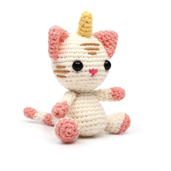 Kit Crochet Amigurumi Chat Licorne – Loly le Chat Licorne 15 cm GRAINE CREATIVE