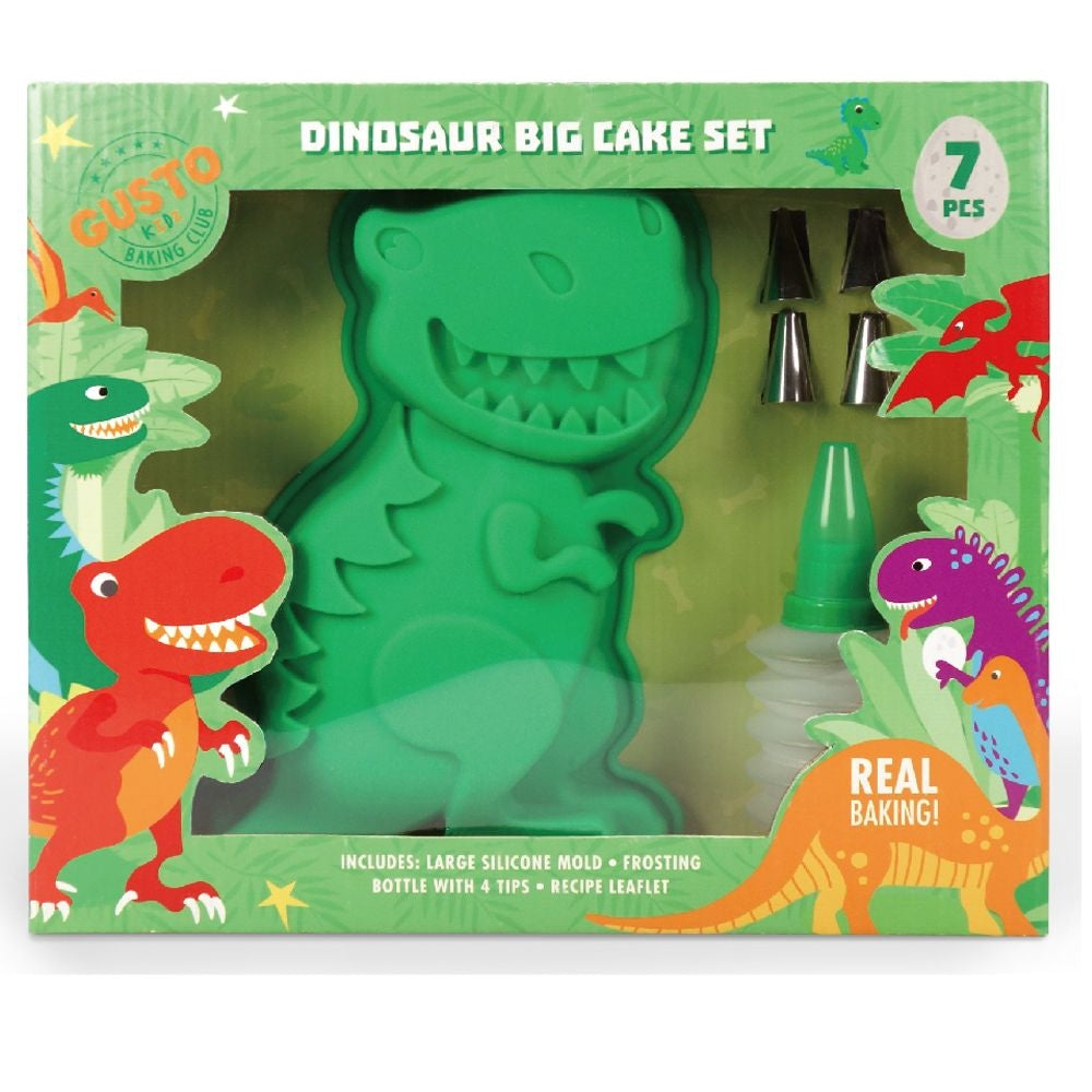 Kit gâteau dinosaure enfant – Moule + décoration pâtisserie 5 ans+ BoxCanDIY