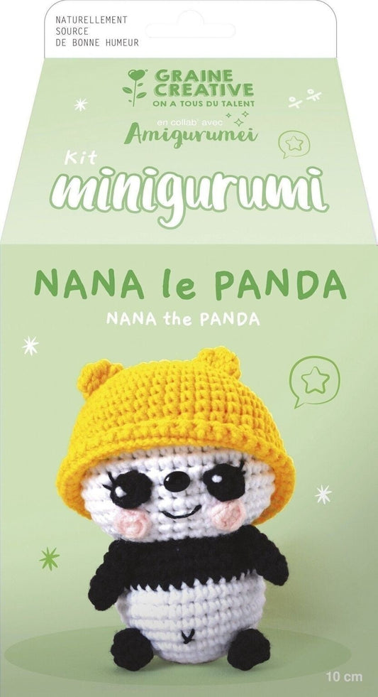 Kit Minigurumi “Nana le Panda” – Amigurumi Panda au Crochet DIY GRAINE CREATIVE