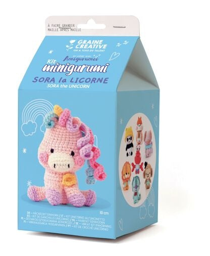 Kit Minigurumi Licorne au Crochet – Graine Créative x Amigurumi DIY GRAINE CREATIVE
