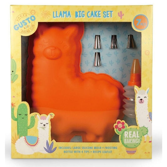 Kit gâteau lama enfant – Moule silicone + décoration pâtisserie 5 ans+ BoxCanDIY