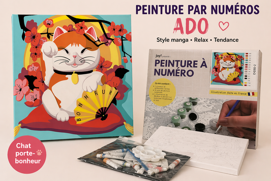 Kit Anniversaire Ado Peinture par Numéros – Activité Créative + Souvenir Invité (6 à 12 kits) JOY!