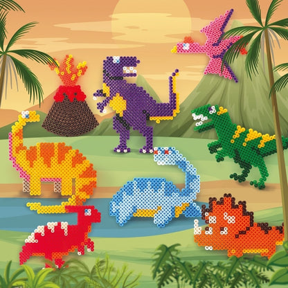 Boîte Perlou Dinosaures 3000 Perles – Kit Perles à Repasser Créatif GRAINE CREATIVE