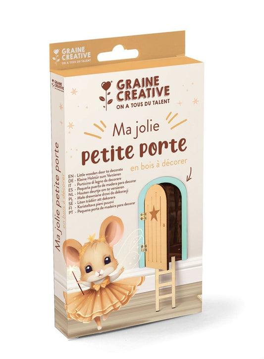 Kit Ma Jolie Petite Porte pour Petite Souris – Rituel Magique DIY en Bois GRAINE CREATIVE