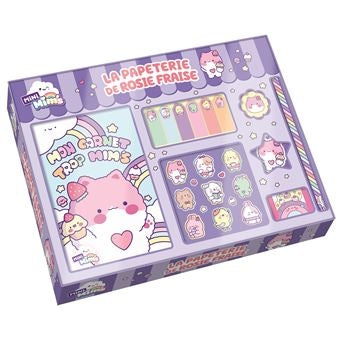 Coffret La Papeterie de Rosie Fraise avec carnet et accessoires