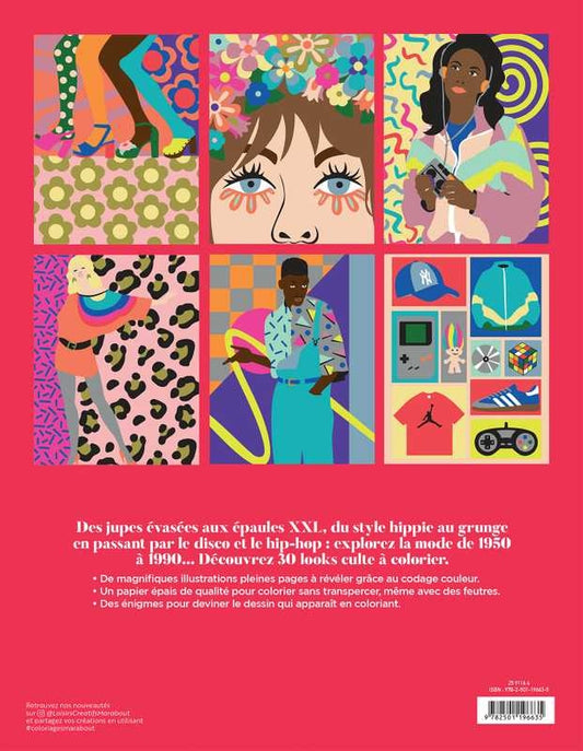 Livre de coloriage par numéros sur la mode Editions Marabout