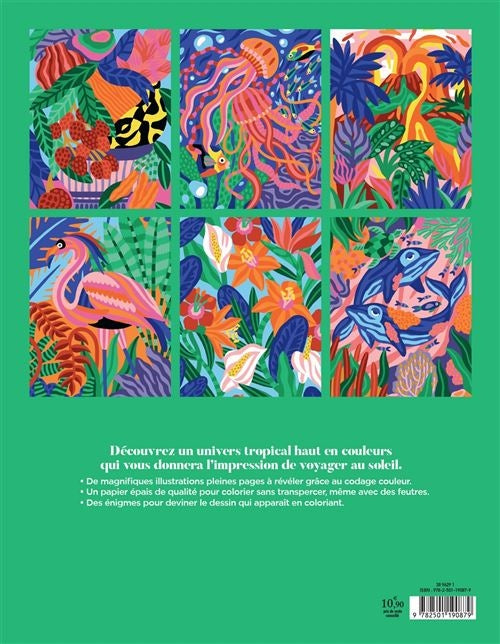Coloriages mystères Tropiques – Livre de coloriage créatif Edition Marabout Editions Marabout