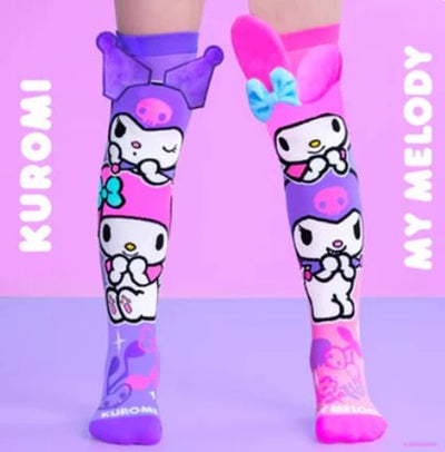 MADMIA – Chaussettes Sanrio My Melody & Kuromi 3D – Style Kawaii MADMIA
