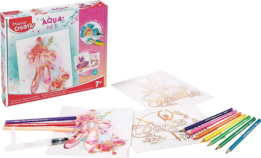 MAPED Aqua’Art Danse – Kit aquarelle pour enfants dès 7 ans Maped
