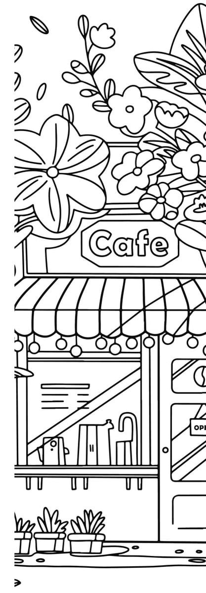 Marque-pages à l’aquarelle Balade en ville – Kit créatif avec pinceau et peinture Editions Marabout