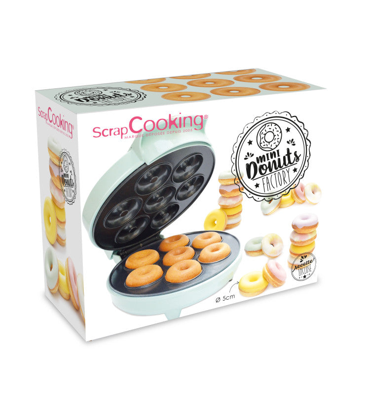 Machine à Donuts – Donuts Factory ScrapCooking® | Appareil 7 donuts moelleux sans friture ScrapCooking