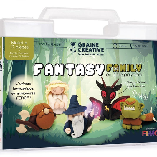 Mallette FIMO Fantasy Family – Créez 5 Personnages Fantastiques GRAINE CREATIVE