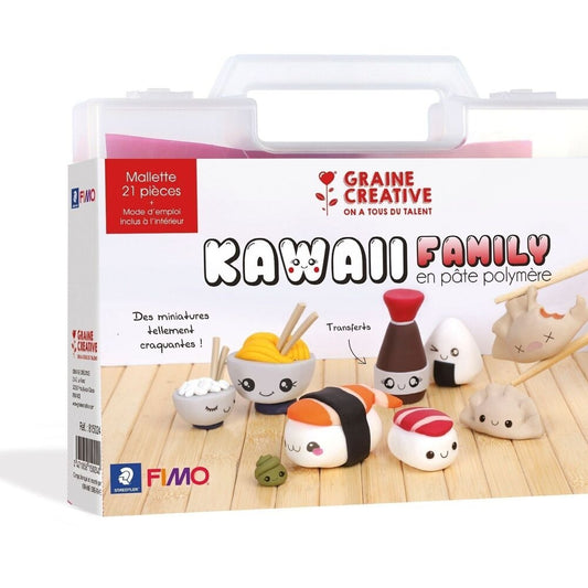 Mallette FIMO Kawaii Asie – Créez des Figurines Sushi Kawaii GRAINE CREATIVE
