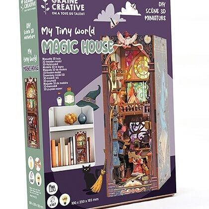 Maquette 3D Bois Magic House – Bibliothèque Magique Lumineuse DIY Graine Créative GRAINE CREATIVE