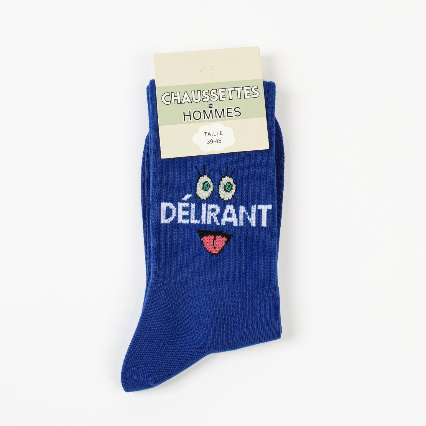 Chaussettes à message DÉLIRANT – Humour & Confort adulte JOY!