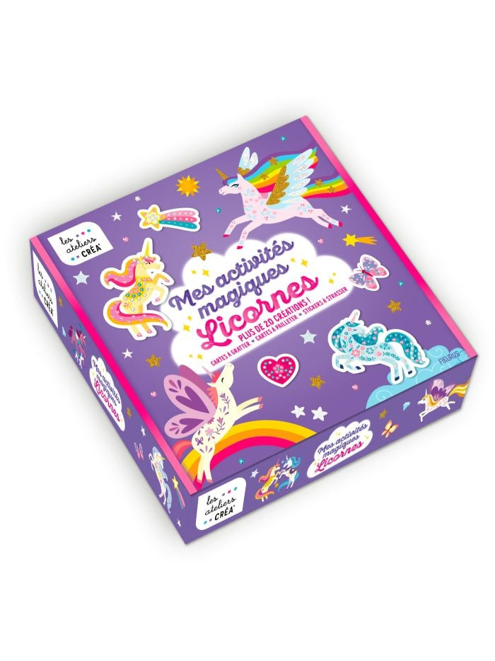 Coffret créatif Mes Activités Magiques Licornes avec plus de 20 créations enfant