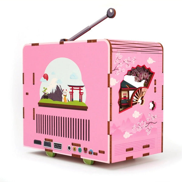 Maquette 3D Bois TV Tokyo – Mini TV Japonaise Lumineuse à Construire GRAINE CREATIVE