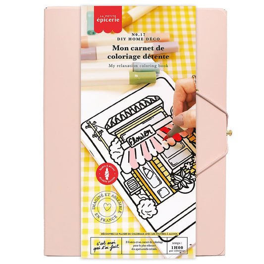 Kit DIY Mon Carnet de Coloriage Détente – Kawaii & Mandala avec 8 Feutres Alcool | La Petite Épicerie LA PETITE EPICERIE
