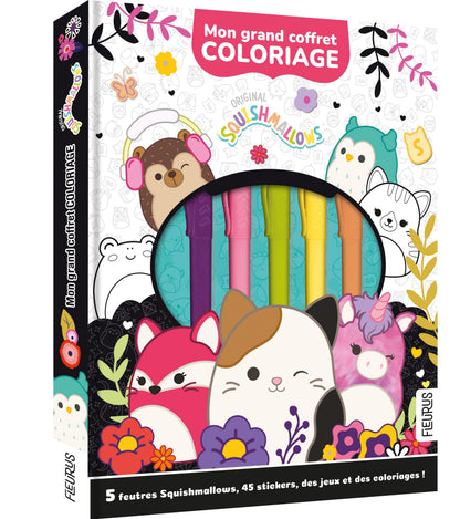 Mon Grand Coffret Coloriage Squishmallows avec feutres et stickers