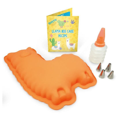 Kit gâteau lama enfant – Moule silicone + décoration pâtisserie 5 ans+ BoxCanDIY