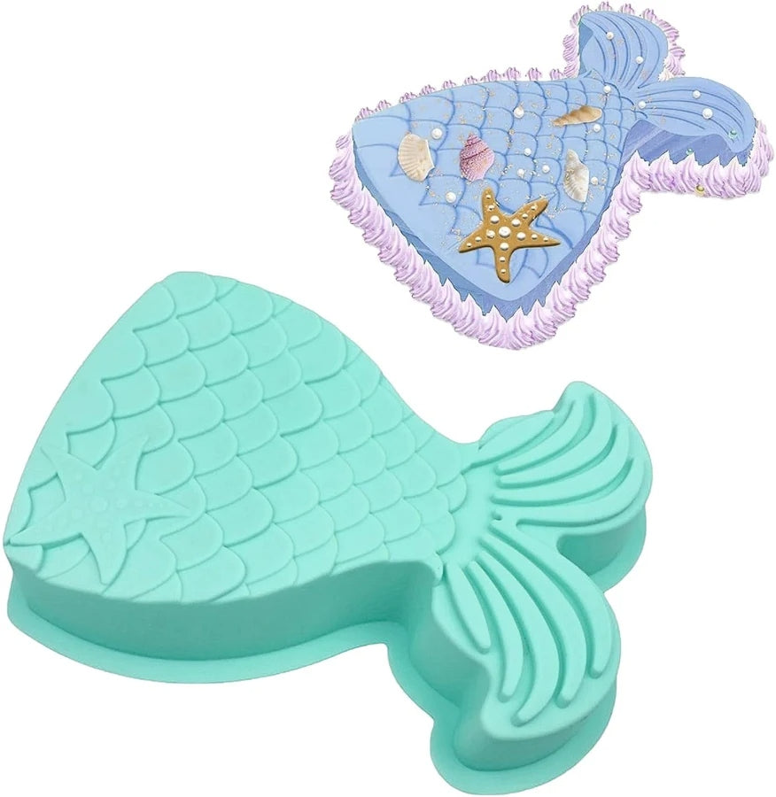 Kit pâtisserie sirène enfant – Moule gâteau + décoration 5 ans+ BoxCanDIY