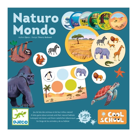 Naturo Mondo Djeco – Jeu de Loto Éducatif Animaux & Milieux Naturels Djeco