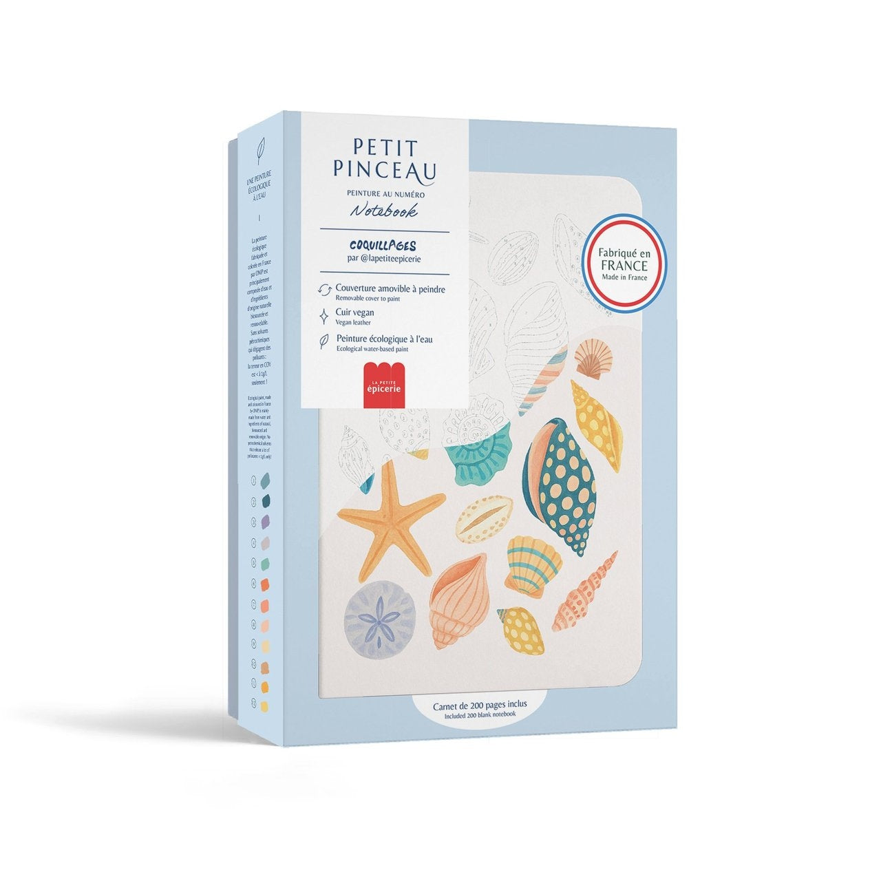 Notebook à Peindre – Coquillage 🐚 | Carnet créatif à personnaliser | La Petite Épicerie LA PETITE EPICERIE