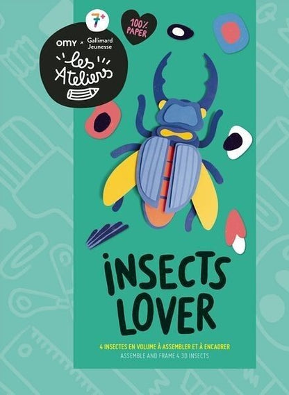 INSECTS LOVER – Kit créatif insectes 3D à assembler dès 7 ans | OMY x Gallimard les Ateliers OMY & Gallimard Jeunesse