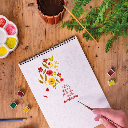 Carnet de coloriage A4 - Petits bonheurs Maison Joliette