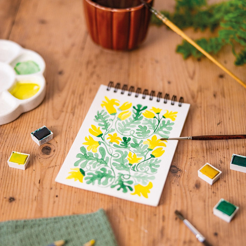 Carnet de Coloriage A6 – Motifs Floraux | Maison Joliette | Fabriqué en Franc Maison Joliette