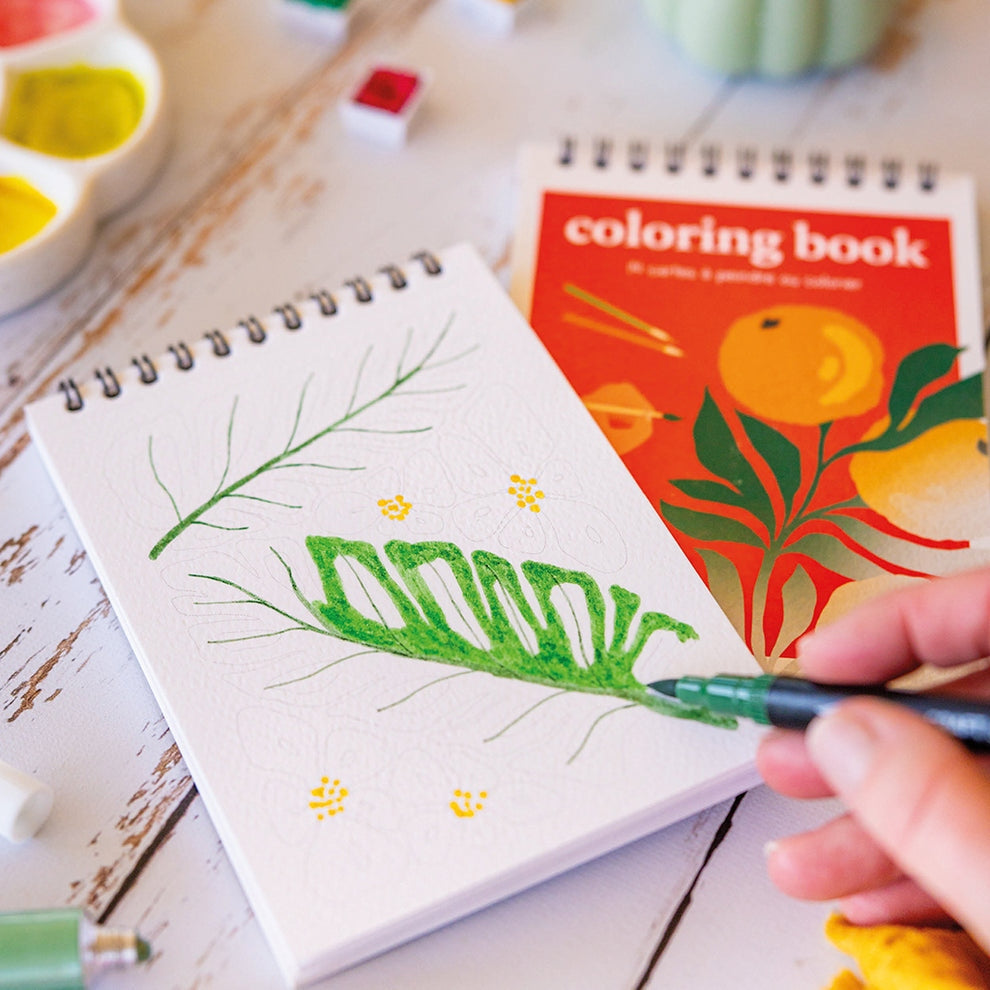 Carnet de Coloriage A6 – Tropical | Maison Joliette | Fabriqué en France Maison Joliette
