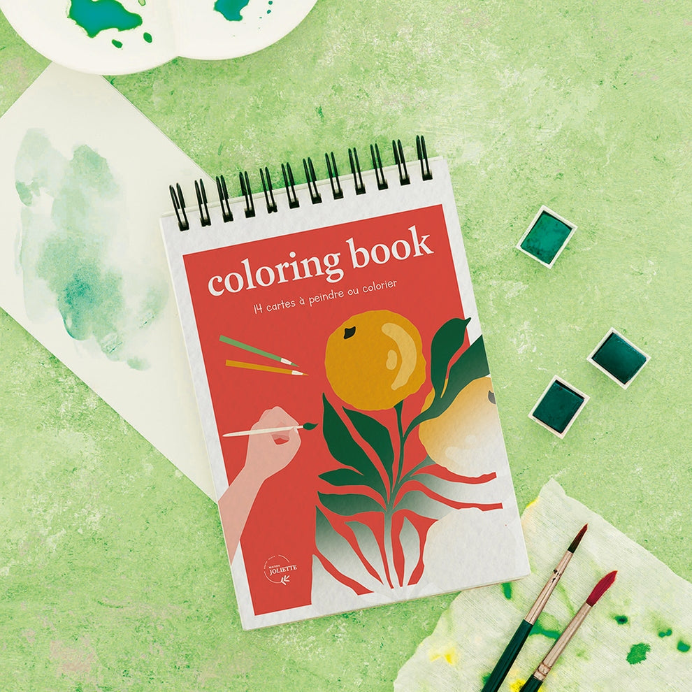 Carnet de Coloriage A6 – Tropical | Maison Joliette | Fabriqué en France Maison Joliette
