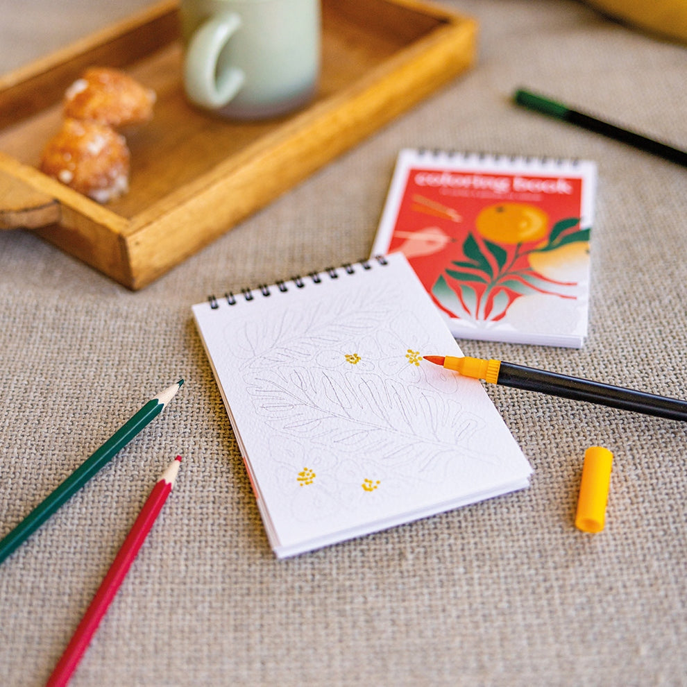 Carnet de Coloriage A6 – Tropical | Maison Joliette | Fabriqué en France Maison Joliette