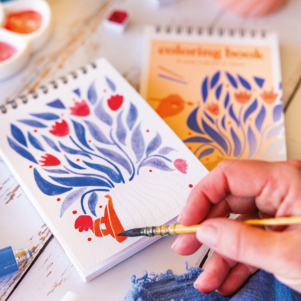 Carnet de Coloriage A6 – Motifs Floraux #2 | Maison Joliette | Fabriqué en France Maison Joliette