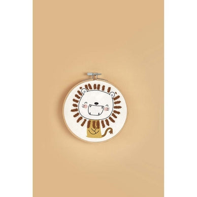 Kit de broderie partielle Lion sauvage
