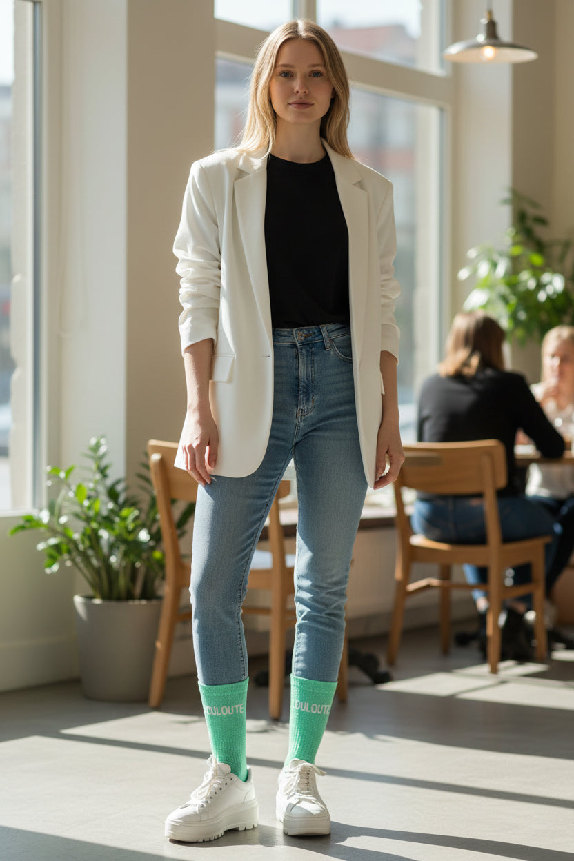 idée cadeau chaussettes message louloute brillantes