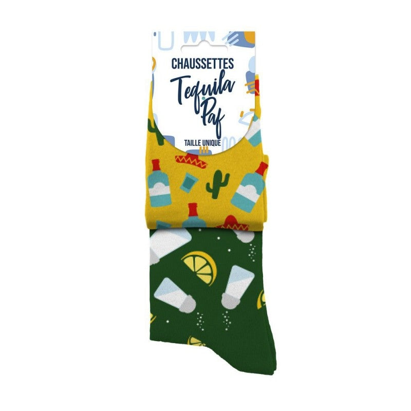 Chaussettes Humoristiques Tequila / Paf – Plats & Boissons Mythiques JOY!