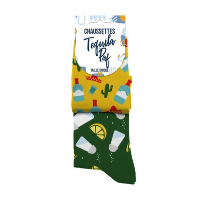 Chaussettes Humoristiques Tequila / Paf – Plats & Boissons Mythiques JOY!